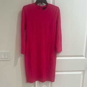 Givenchy pink knit logo dress